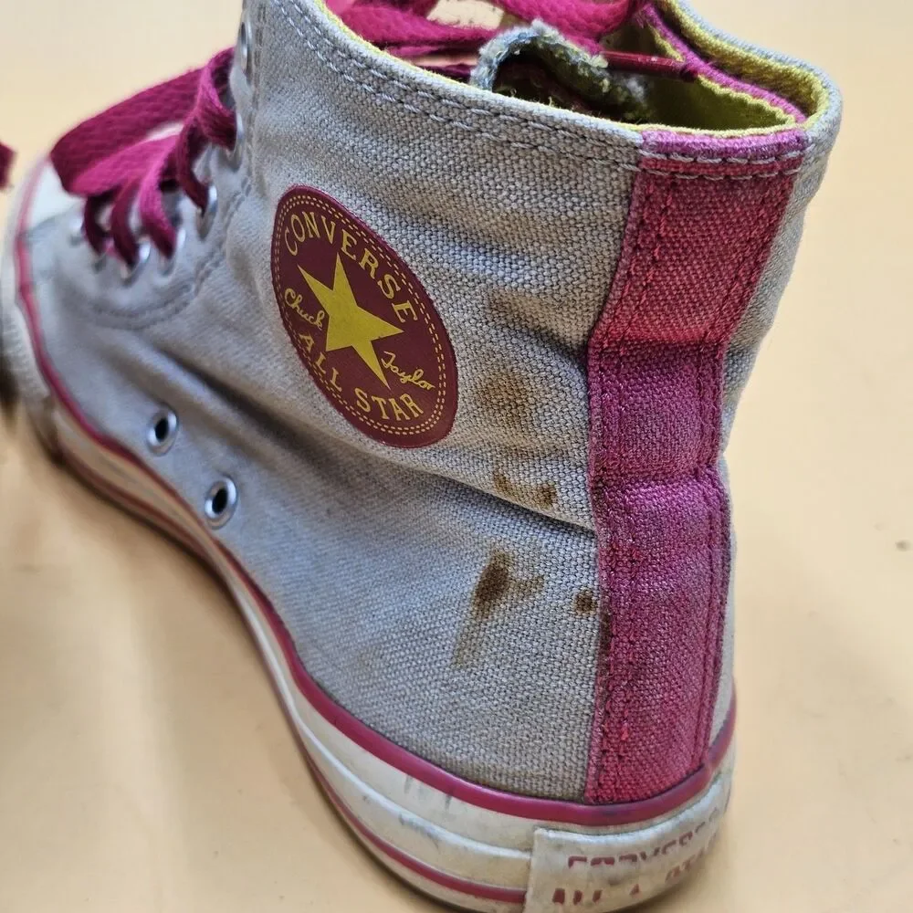Converse Chuck Taylor All Star 2 Fold Hi Top Lucky Stone Grey Sneakers Junior 4